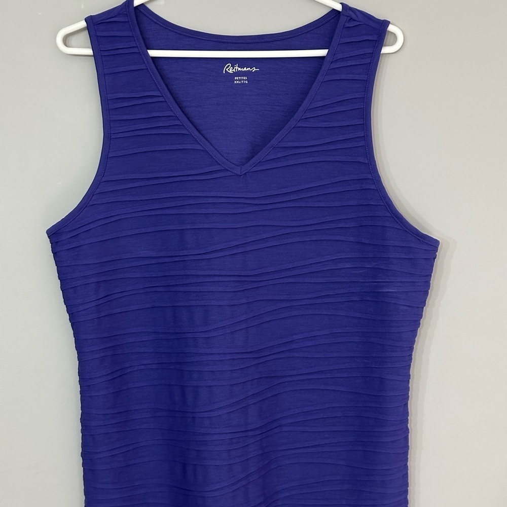 🌟NWOT🌟 Reitmans: Women's Textured Sleeveless Top- Size XXL Petite